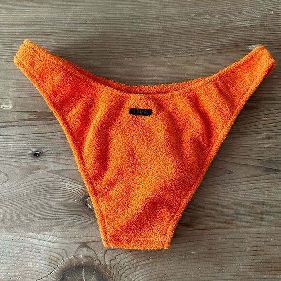 TRIANGL BOTTOM ONLY POPPY ORANGE TERRY NO BAG NEW - Picture 2 of 7